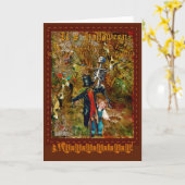 ハロウィンだ カード (黄色い花)