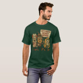 ハロウィンって怖い映画を見るのに最適だね。ホラー映画ファン Tシャツ (正面フル)
