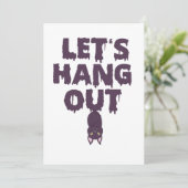 ハロウィンつるのこうもりギフトをおもしろい出そう 招待状 (スタンド正面)