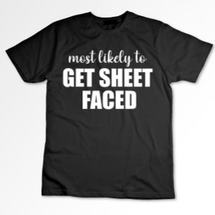 ハロウィンでおもしろ可笑しいシーツを被ったまま【Most Likely To Keep Sheet  Tシャツ