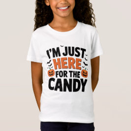 ハロウィンでお菓子だけ楽しみたい人へ贈る面白Tシャツ Tシャツ