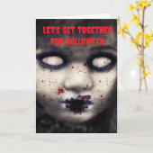 ハロウィンで一緒に楽しもう カード (黄色い花)