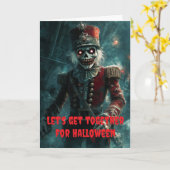 ハロウィンで一緒に過ごそう カード (黄色い花)