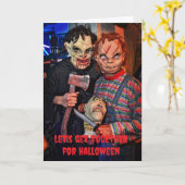 ハロウィンで一緒に過ごそう。 カード (黄色い花)