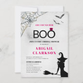 ハロウィンで彼女はブーを見つけた  ブライダルシャワー 招待状 (正面)