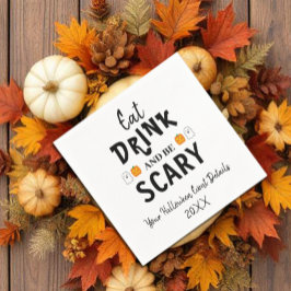 ハロウィンで怖がりまくれ！ スタンダードカクテルナプキン