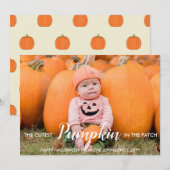 ハロウィンで最もかわいいカボチャ シーズンカード (正面/裏面)