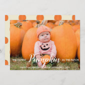 ハロウィンで最もかわいいパンプキン シーズンカード (正面/裏面)