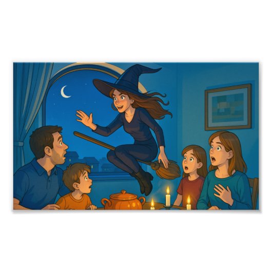 ハロウィンで魔女たちをお迎え! フォトプリント (正面)