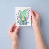 ハロウィンで魔女フライヤーを切ろう チラシ (手)