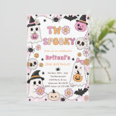 ハロウィンとおばけでキュートな2歳の誕生日パーティー 招待状 (スタンド正面)