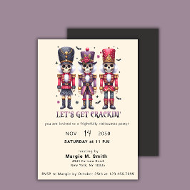 ハロウィンとクリスマスのパーティー ナッツクラッカー ハロウィン クリスマス 招待状