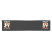 ハロウィンと感謝祭とクリスマスの猫たち ショートテーブルランナー (横)