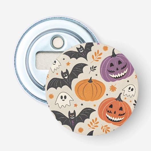 ハロウィンと秋のパターン   栓抜き (正面)
