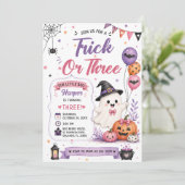ハロウィンと誕生日のお祝い Trick or Three 招待状 (スタンド正面)