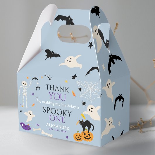ハロウィンと1歳の誕生日おめでとう ブルー フェイバーボックス
