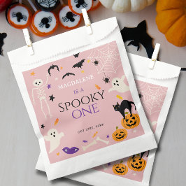 ハロウィンと1歳の誕生日をお祝い ピンク フェイバーバッグ