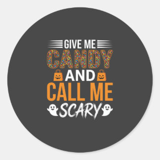 ハロウィンにお菓子をくれて怖いって言って ラウンドシール