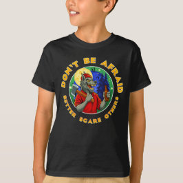 ハロウィンにぴったりなイタズラ好きなワーウルフの画像 Tシャツ