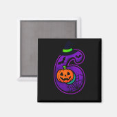 ハロウィンにぴったりなジョーク「6 7 Six Seven」デザイン マグネット (正面/裏面)