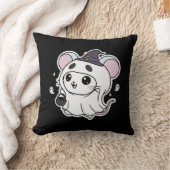 ハロウィンにぴったりな可愛い小さなねずみ クッション (ブランケット)