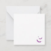 ハロウィンにぴったりな美しいカード ノートカード (裏面)