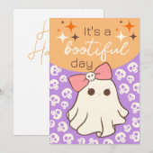 ハロウィンにぴったりな美しい日 シーズンカード (正面/裏面)