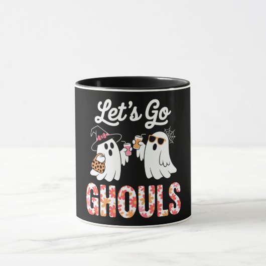 ハロウィンにぴったりな「レッツゴーグールズ」 マグカップ (中央)