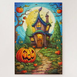 ハロウィンにぴったり!お化け屋敷 ジグソーパズル