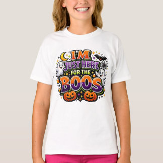 ハロウィンにぴったり!「BOOSが楽しみで来たの」 Tシャツ
