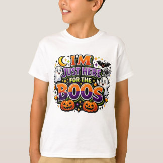 ハロウィンにぴったり!「BOOSが楽しみで来たの」 Tシャツ