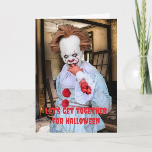 ハロウィンにみんなで集まろう！ カード (正面)