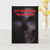 ハロウィンにみんなで集まろう。 カード (黄色い花)