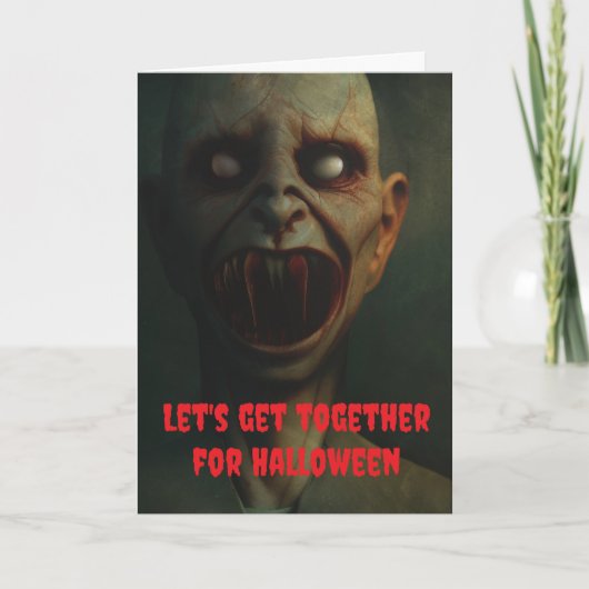 ハロウィンにみんなで集まろう。 カード (正面)