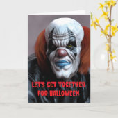 ハロウィンにみんなで集まろう! カード (黄色い花)