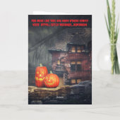 ハロウィンにみんなで集まろう。 カード (裏面)