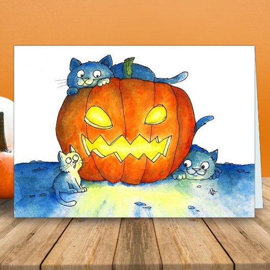 ハロウィンにゃんこカード  カード