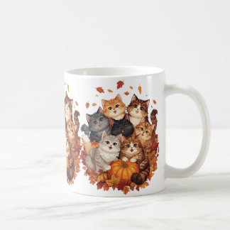 ハロウィンにゃんこ と カボチャ コーヒーマグカップ