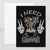 ハロウィンにコーヒーギフトをもっと探してる 招待状 (正面/裏面)