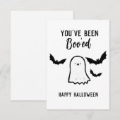 ハロウィンにブーされました サンキューカード (正面/裏面)