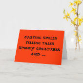 ハロウィンにロマンチックに魔法をかける カード (黄色い花)