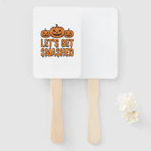 ハロウィンに乾杯！パンプキン ハンドファン (正面&裏面)