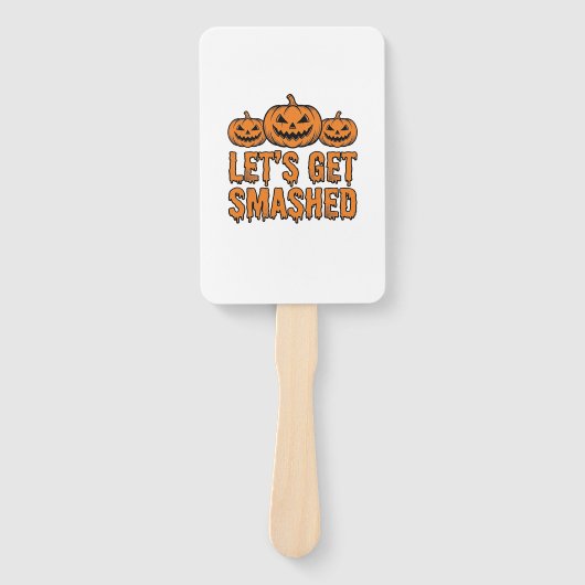 ハロウィンに乾杯！パンプキン ハンドファン (正面)