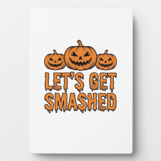 ハロウィンに乾杯！パンプキン フォトプラーク (正面)