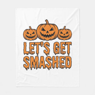 ハロウィンに乾杯 フルーツカボチャ フリースブランケット