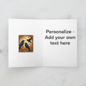 ハロウィンに備える前兆の黒ガラス　ハロウィン シーズンカード (内部)