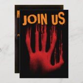 ハロウィンに参加 招待状 (正面/裏面)