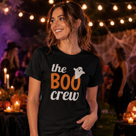 ハロウィンに家族でお揃いのオレンジTシャツ The Boo Crew Tシャツ