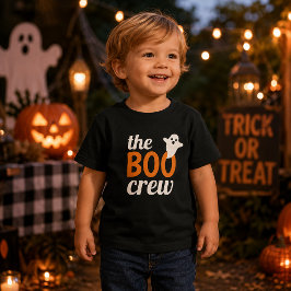 ハロウィンに家族でお揃いオレンジのThe Boo Crew トドラーTシャツ