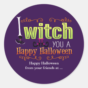ハロウィンに幸あれ！ステッカー ラウンドシール